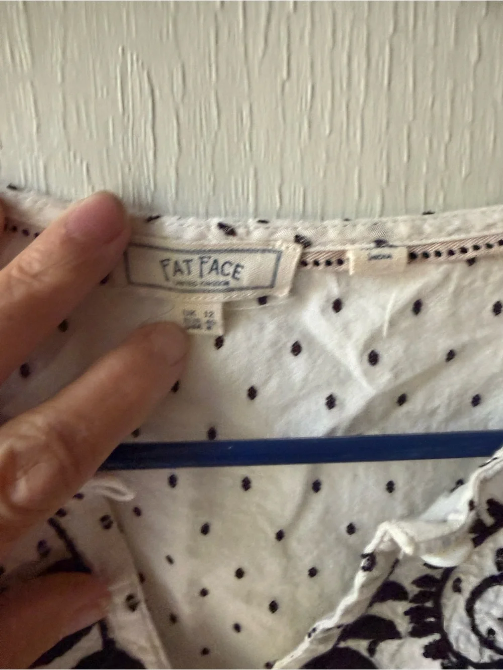 Fat Face Embroidered White Paisley Peasant Top